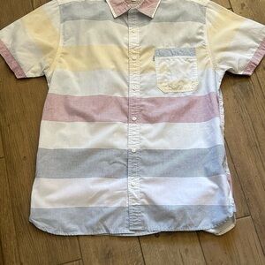 Levi's Red and Yellow Casual Button Down Shirt